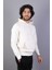 Erkek Kapüşonlu Ekru Sweatshirt 2