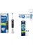 Vitality Cross Action Black Şarjlı Diş Fırçası + Oral-B Crossaction Elektrikli Diş Fırçası Yedek Başlığı 2'li + Oral-B Onarım Orijinal 75 ml 1