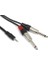 TKS-201 2x6.3mm Mono 3.5mm Stereo Kablo 1mt 1