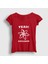 Kadın Kırmızı Team Sheldon The Big Bang Theory T-Shirt 1