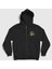 Unisex Siyah Frank Shameless Fermuarlı Kapüşonlu Sweatshirt 1