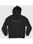 Unisex Siyah Logo Dark Kapüşonlu Sweatshirt 1