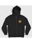 Unisex Siyah The End Dark Fermuarlı Kapüşonlu Sweatshirt 1