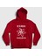 Unisex Kırmızı Team Sheldon The Big Bang Theory Kapüşonlu Sweatshirt 1