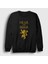 Unisex Siyah Roar Game Of Thrones Sweatshirt 1