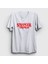 Unisex Beyaz Logo V2 Stranger Things T-Shirt 1