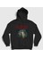 Unisex Siyah Lost Stranger Things Kapüşonlu Sweatshirt 1
