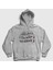 Unisex Gri Lights Stranger Things Kapüşonlu Sweatshirt 1