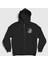 Unisex Siyah Logo The Walking Dead Fermuarlı Kapüşonlu Sweatshirt 1