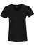 CT132 Basic Modal V Neck Siyah Kadın Kısa Kol TShirt 1