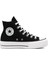 Chuck Taylor All Star Platform Canvas 560845C Unisex SİYAH/BEYAZ Günlük Sneaker Ayakkabı 1