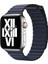 - Apple Watch 40mm - Kordon Deri Lop Kordon KRD-09 - Lacivert 1