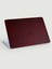 Bordo Doğal Deri Desenli Pvc Laptop Sticker 1