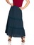 Uzun Şile Bezi Dantelli Yazlık Etek Petrol Ptrl 1