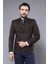 Erkek Hakim Yaka Slim Fit Cepli Düğmeli Trençkot 1