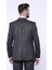 Erkek Çizgili Slim Fit Yelekli Takım Elbise 2