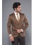 Erkek Çift Yırtmaç Omuz Parçalı Slim Fit Ceket 1