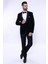 Erkek Düz Şal Yaka Velvet Slim Fit Ceket 1