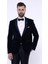 Erkek Düz Şal Yaka Velvet Slim Fit Ceket 3