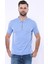 Erkek Slim Fit Polo Yaka Örme Düz Pamuk Tişört 1