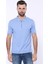 Erkek Slim Fit Polo Yaka Örme Düz Pamuk Tişört 2