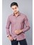 Erkek Kare Desen Uzun Kollu Slim Fit Gömlek 1