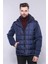 Erkek Kapüşonlu Kapitone Slim Fit Kaban 1