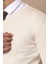 Erkek Slim Fit Desensiz Pamuk V Yaka Triko 4