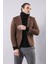 Erkek Kendinden Desenli Sivri Yaka Slim Fit Ceket 1