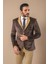 Erkek Armalı Içi Kürklü Velvet Slim Fit Ceket 1