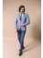 Erkek Tek Düğme Geniş Sivri Yaka Slim Fit Ceket 3