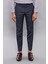 Erkek Slim Fit Çizgili Desen Kumaş Pantolon 3