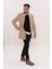 Erkek Hakim Yaka Slim Fit Uzun Kaban 2
