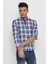 Erkek Ekose Desenli Slim Fit Gömlek 1