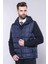 Erkek Kapüşonlu Kapitone Slim Fit Kaban 3