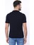 Erkek Polo Yaka Kendinden Desenli Fermuarlı Örme Tişört 2