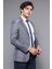 Erkek Omuz Desenli Sivri Yaka Slim Fit Ceket 1
