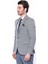 Erkek Ekose Desenli Slim Fit Tek Düğme Ceket 1