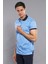 Erkek Çiçek Desenli Polo Yaka Slim Fit Tişört 2