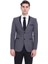 Erkek Iki Düğme Mono Yaka Velvet Slim Fit Ceket 1