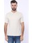 Erkek Slim Fit Polo Yaka Örme Düz Pamuk Tişört 1