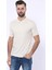 Erkek Slim Fit Polo Yaka Örme Düz Pamuk Tişört 2