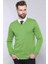 Erkek Desensiz V Yaka Slim Fit Triko 1
