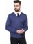 Erkek Desensiz V Yaka Slim Fit Triko 1