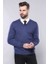 Erkek Desensiz V Yaka Slim Fit Triko 2