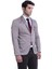 Erkek Pamuk Sivri Yaka Slim Fit Ceket 1