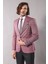 Erkek Tek Düğme Geniş Sivri Yaka Slim Fit Ceket 1