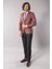 Erkek Tek Düğme Geniş Sivri Yaka Slim Fit Ceket 3