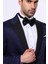 Erkek Sivri Yaka Smokin Ceket Slim Fit Ceket 4