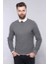 Erkek Slim Fit Desenli Bisiklet Yaka Triko 2
